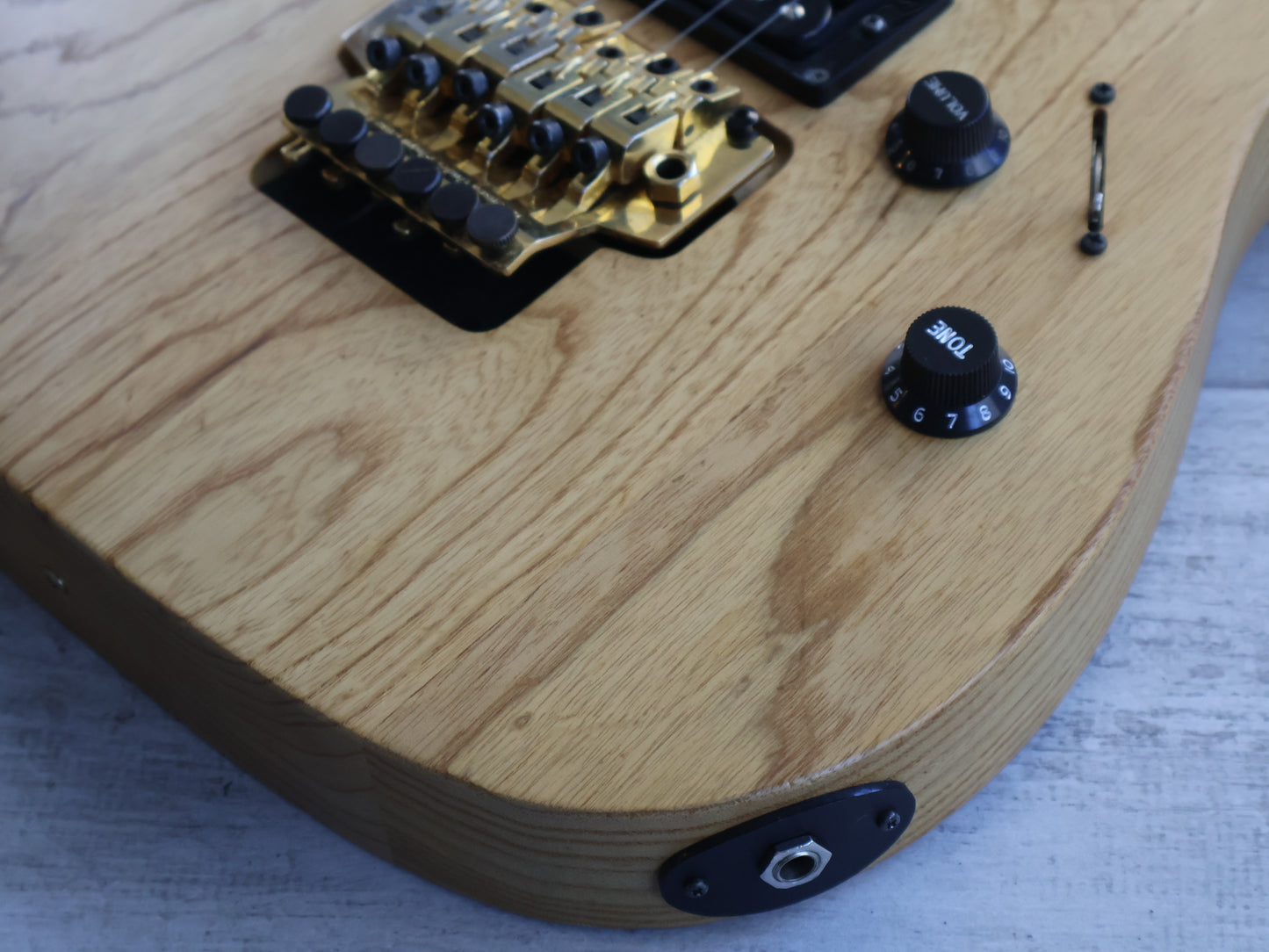 1997 Greco Japan WP-650 "Wild Pecker" Superstrat (Natural Ash)