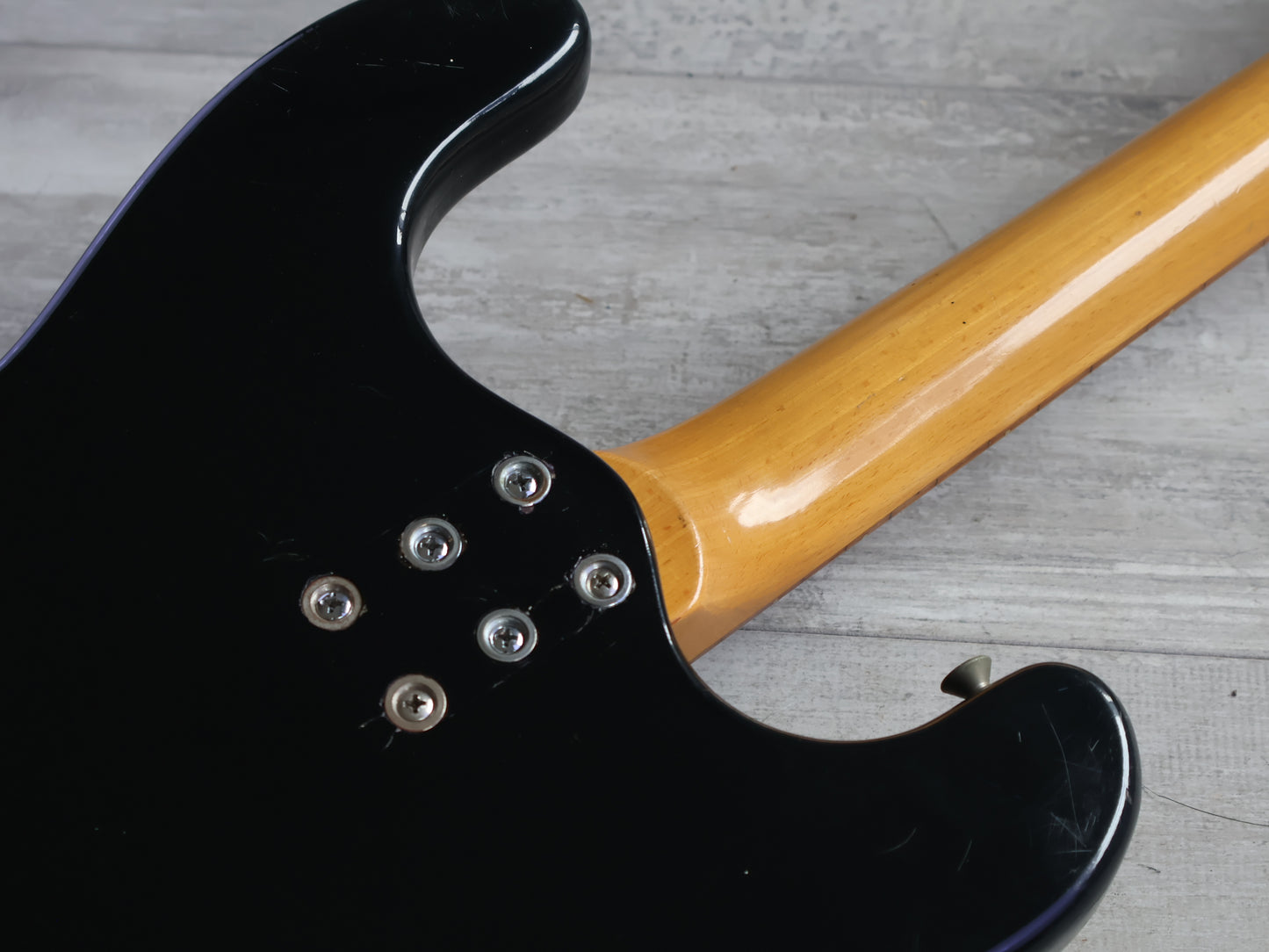 1960's Morales Japan (Mosrite) Ventures Offset Guitar (Gloss Black)