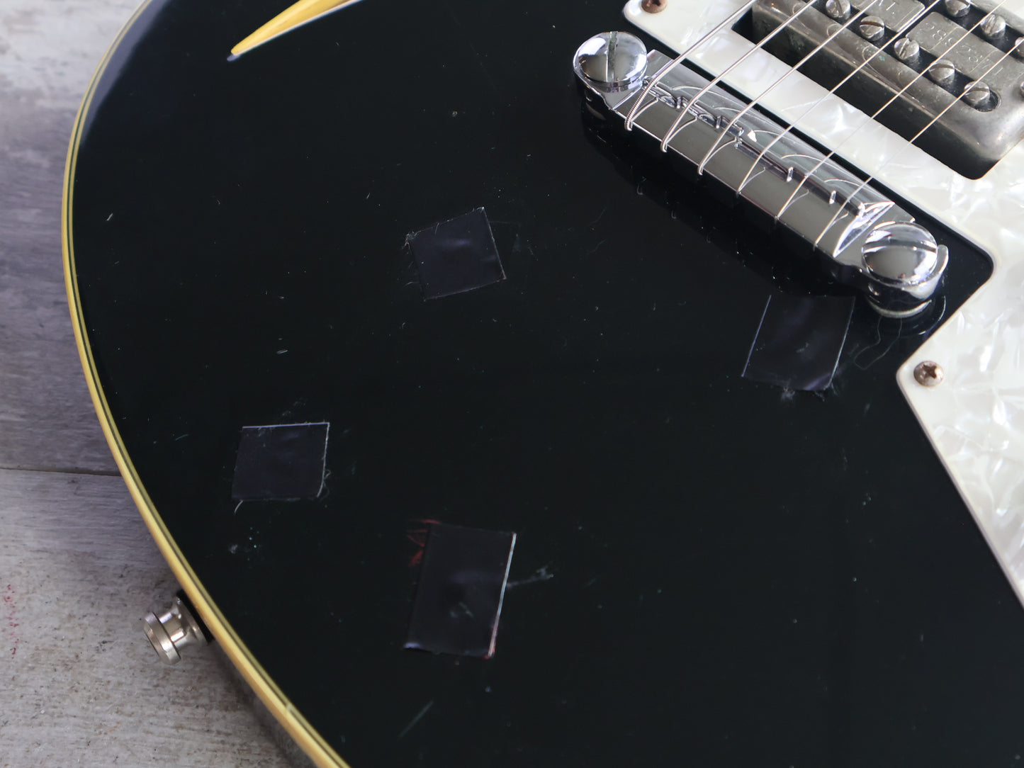 1996 Jackson Japan SC-1 Surfcaster Semi Hollowbody (Black)