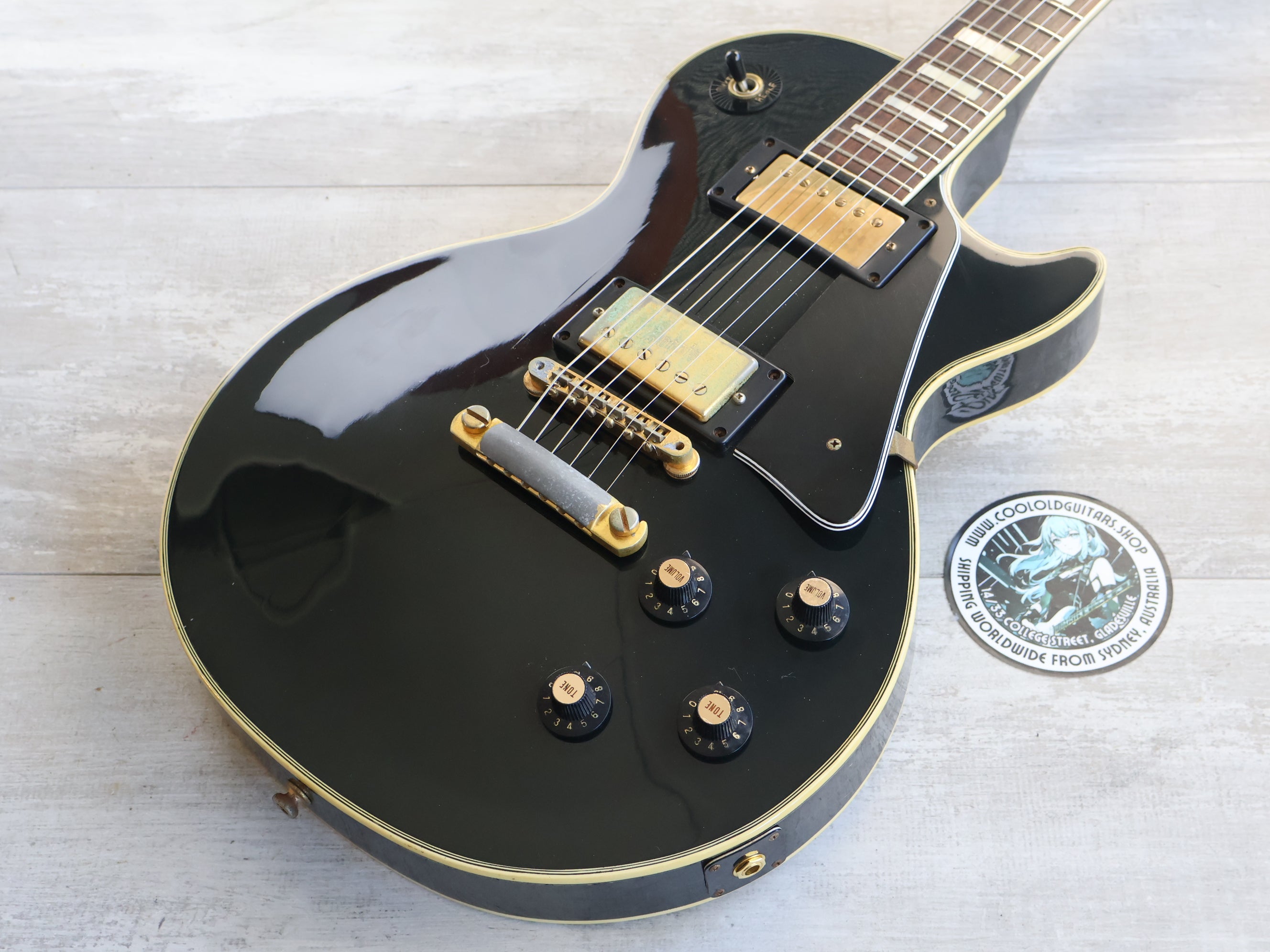 1970's Morris Japan MLP-85 Les Paul Custom (Ebony) – Cool Old Guitars