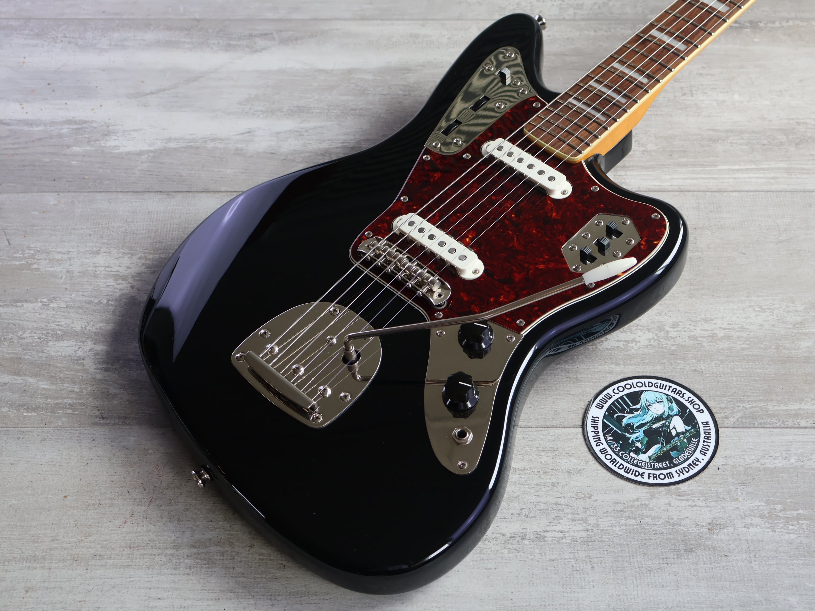 2023 Fender Squier Classic Vibe 70's Jaguar (Black) – Cool Old Guitars