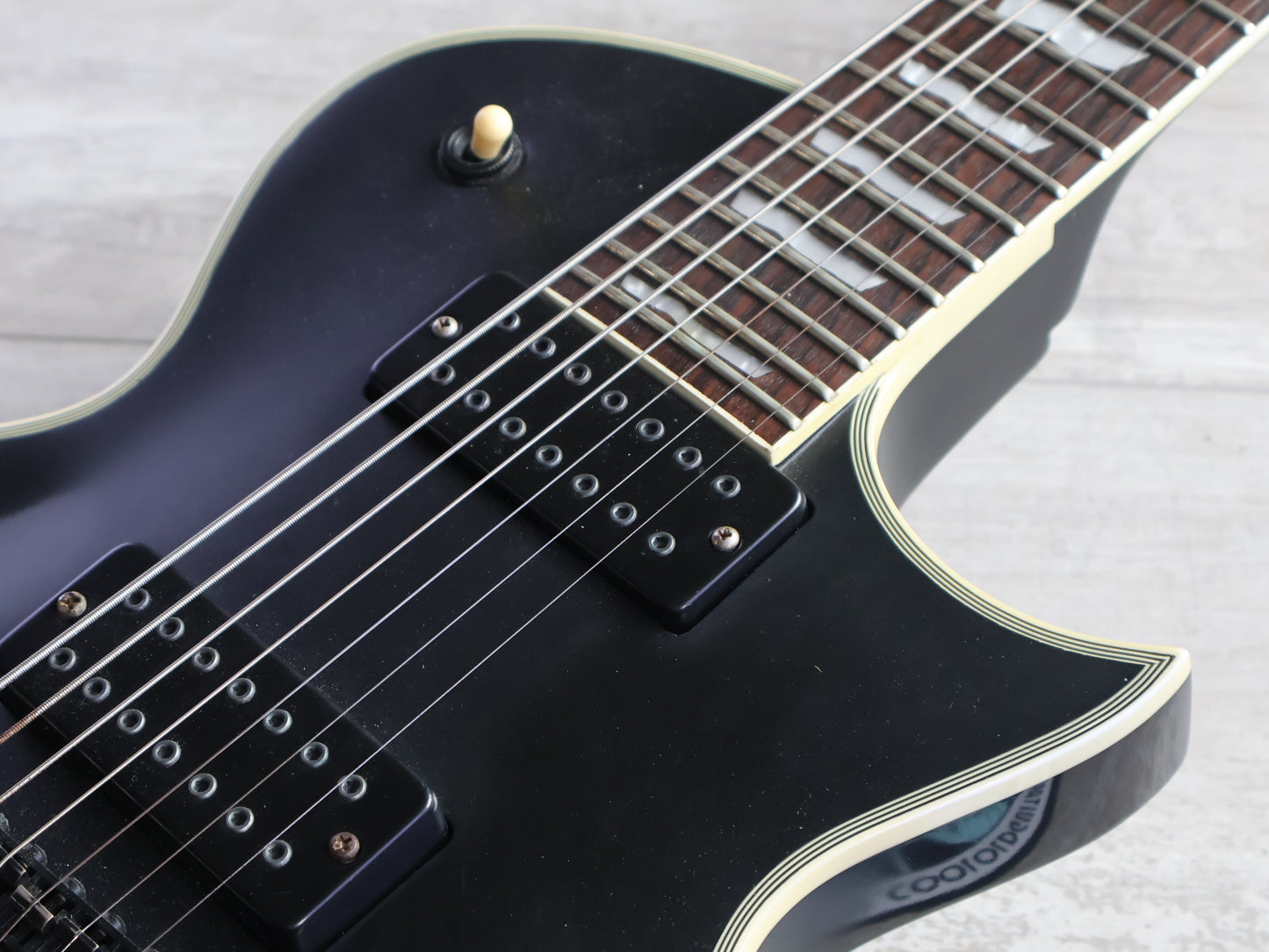 2013 LTD (by ESP) EC-407 7-String Eclipse Single Cutaway w/Bareknuckle's (Black)