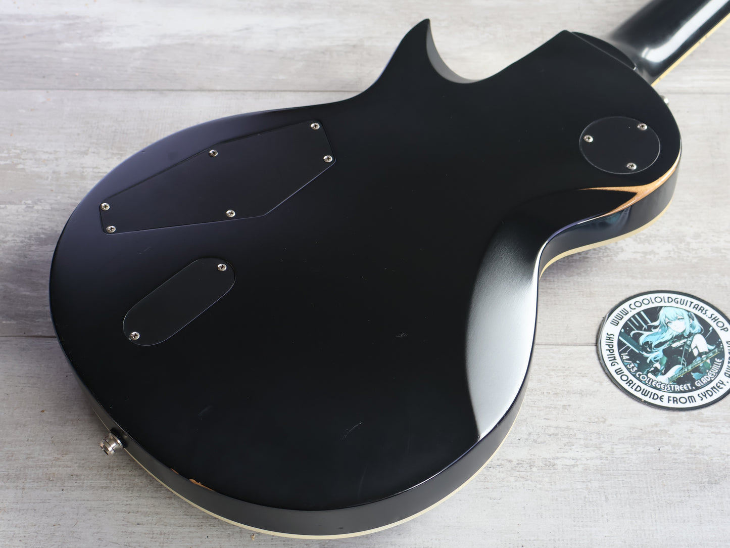 2013 LTD (by ESP) EC-407 7-String Eclipse Single Cutaway w/Bareknuckle's (Black)