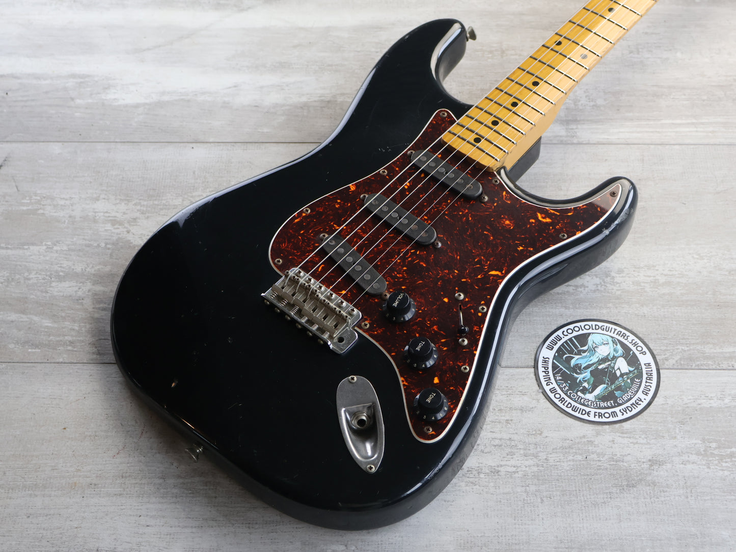 1980's Bill Lawrence (by Morris Japan) Challenger '57 Reissue Stratocaster (Black)