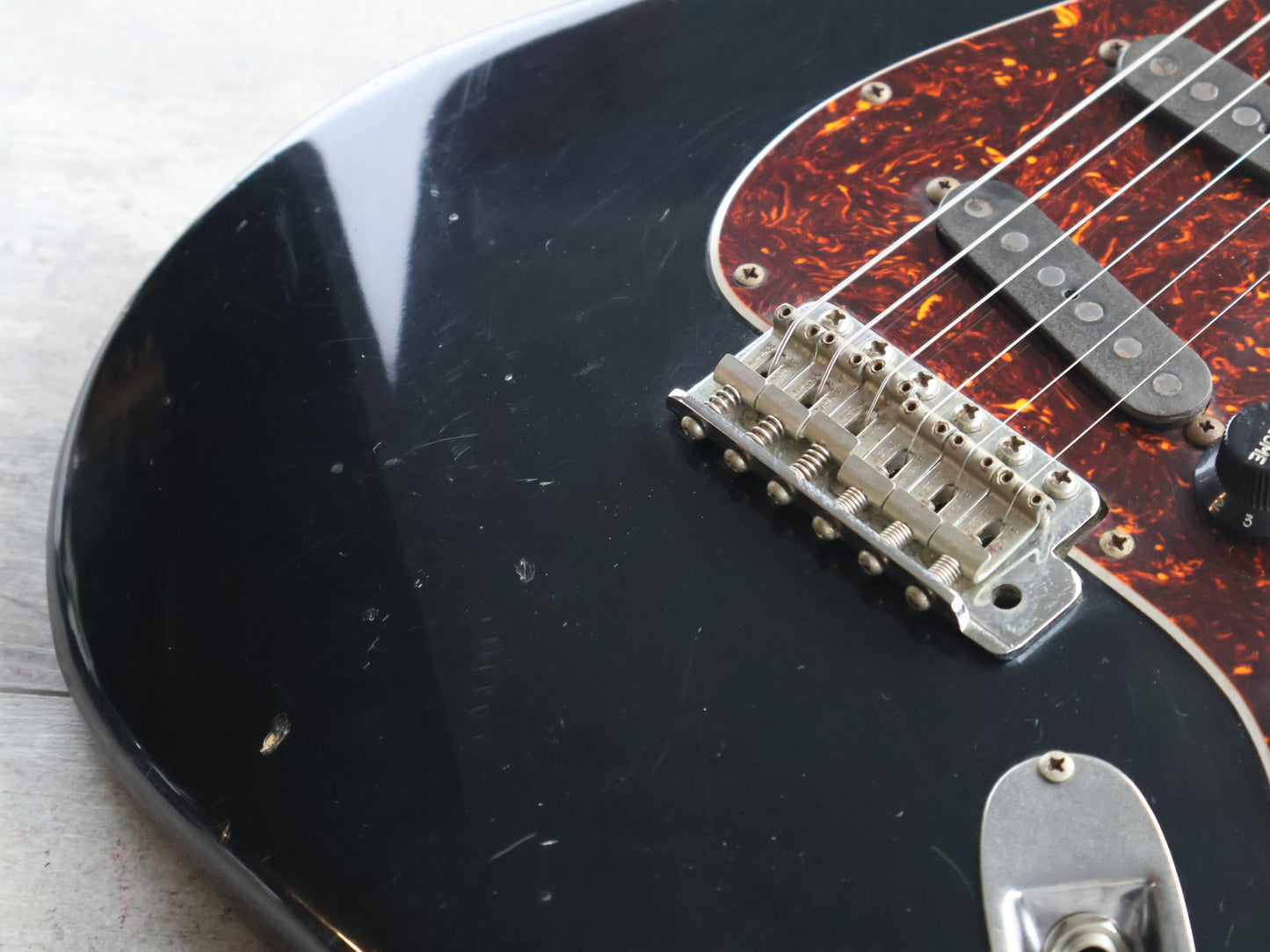 1980's Bill Lawrence (by Morris Japan) Challenger '57 Reissue Stratocaster (Black)