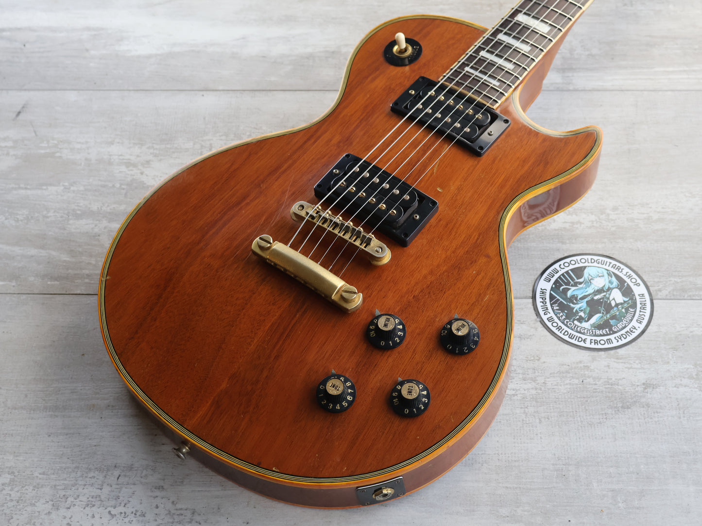 1978 Burny Japan FLC-100 Les Paul Custom (Vintage Natural)