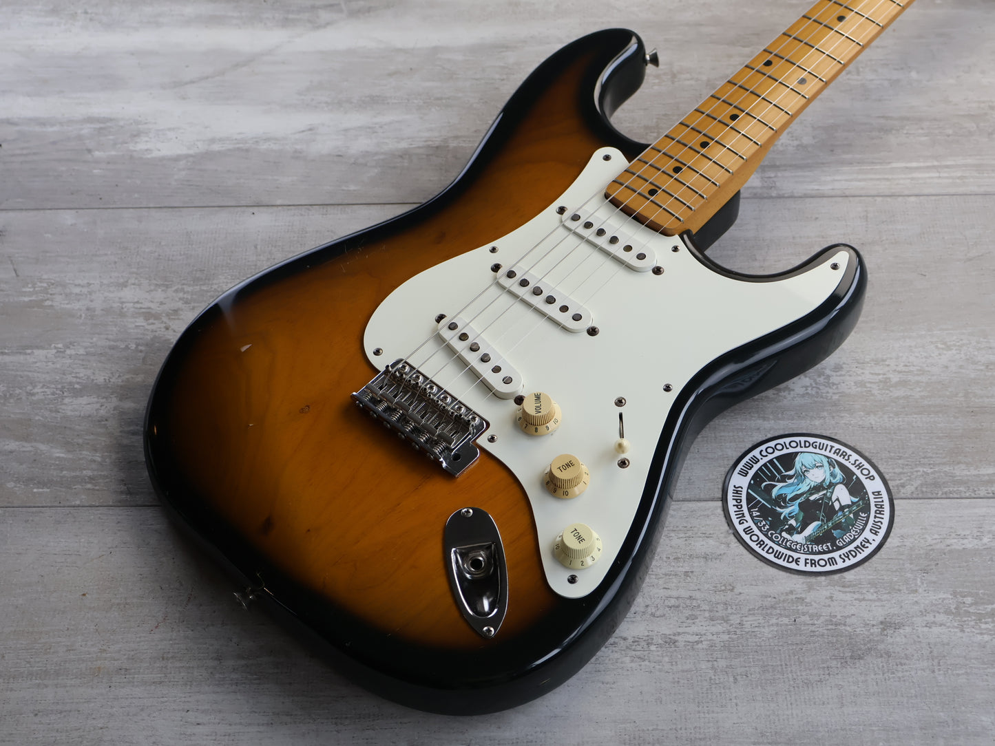 1993 Fender Japan ST57-70 '57 Reissue Stratocaster w/USA Pickups (Brown Sunburst)