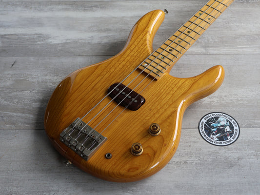 1979 Greco Original GOBII750 Double Cutaway Neckthrough Bass (Natural)