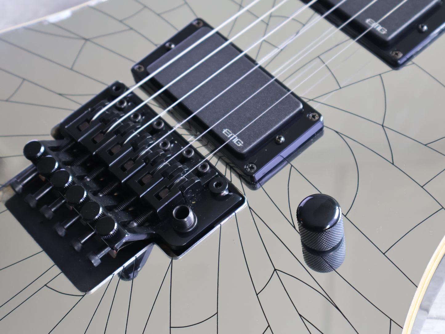 2008 BC Rich Jake Pitts Pro X Signature Model Mockingbird (Cracked Mirror)