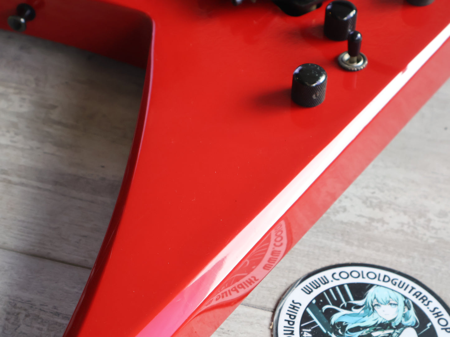 1987 Fernandes Japan JS-115RC Robbin Crosby King V (Big Red)