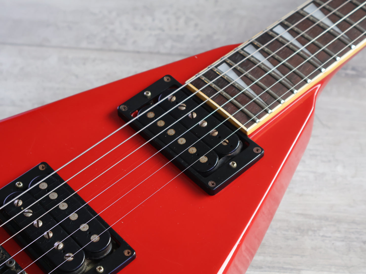 1987 Fernandes Japan JS-115RC Robbin Crosby King V (Big Red)