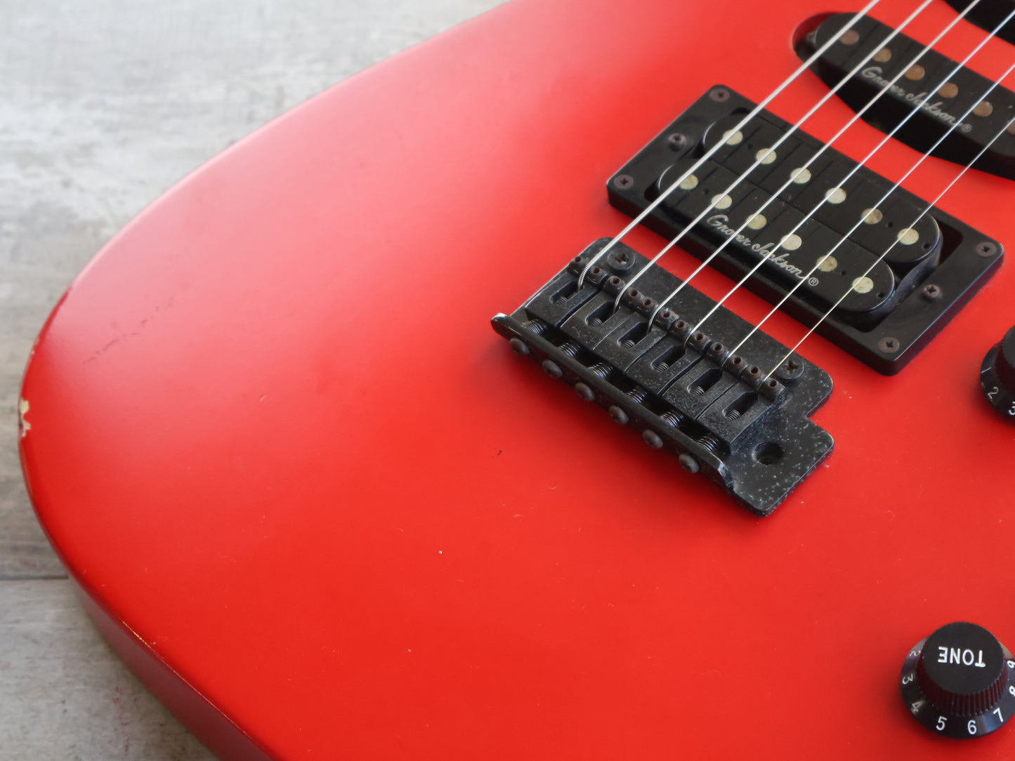 2001 Grover Jackson Japan DK-40 HSS Dinky (Fiesta Red)