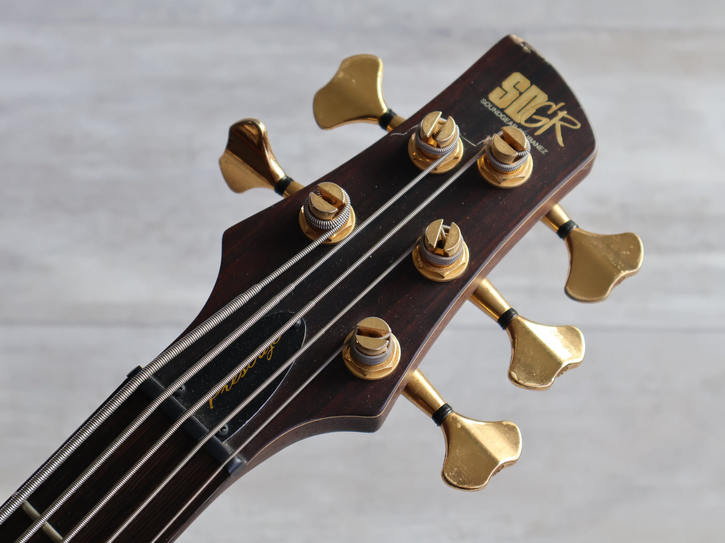 2010 Ibanez SR5000E SDGR Prestige 5-String Bass (Natural Oil Stain)
