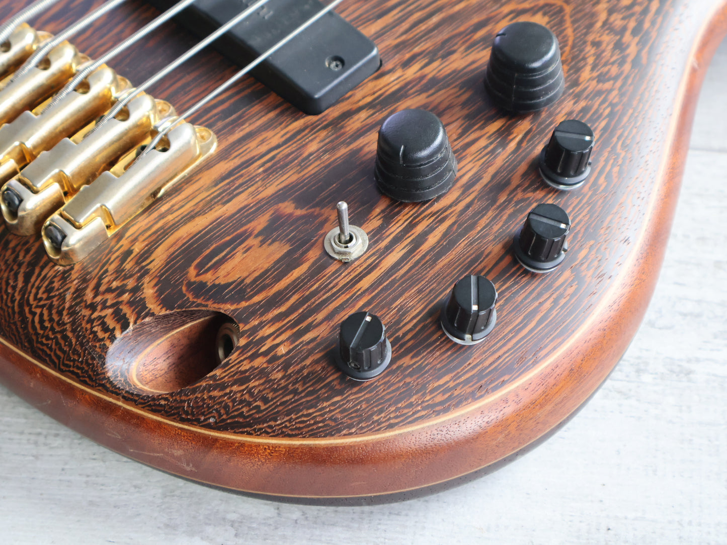 2010 Ibanez SR5000E SDGR Prestige 5-String Bass (Natural Oil Stain)