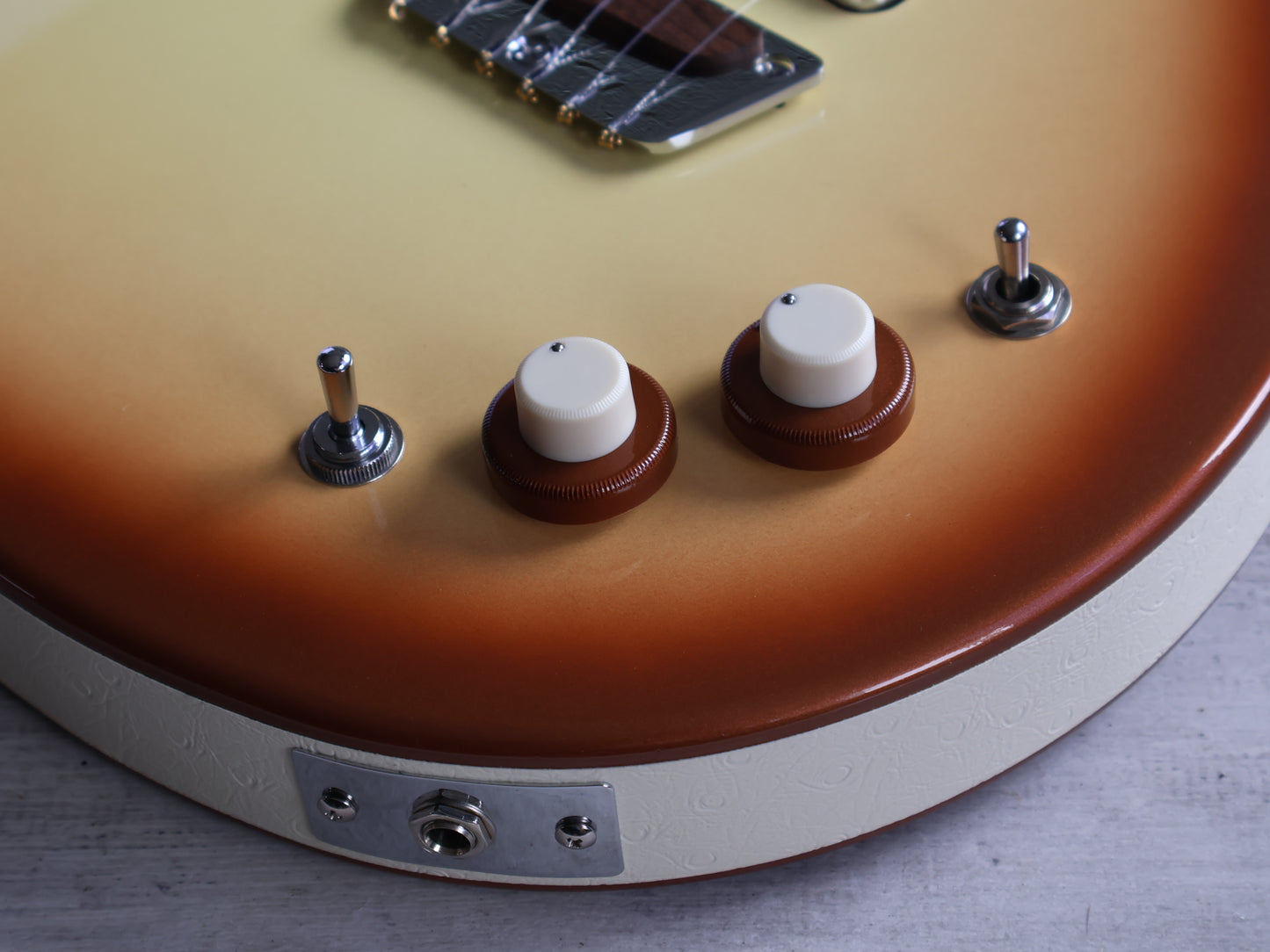 2000's Danelectro DB604 Doubleneck Guitar/Bass (Copper Burst)