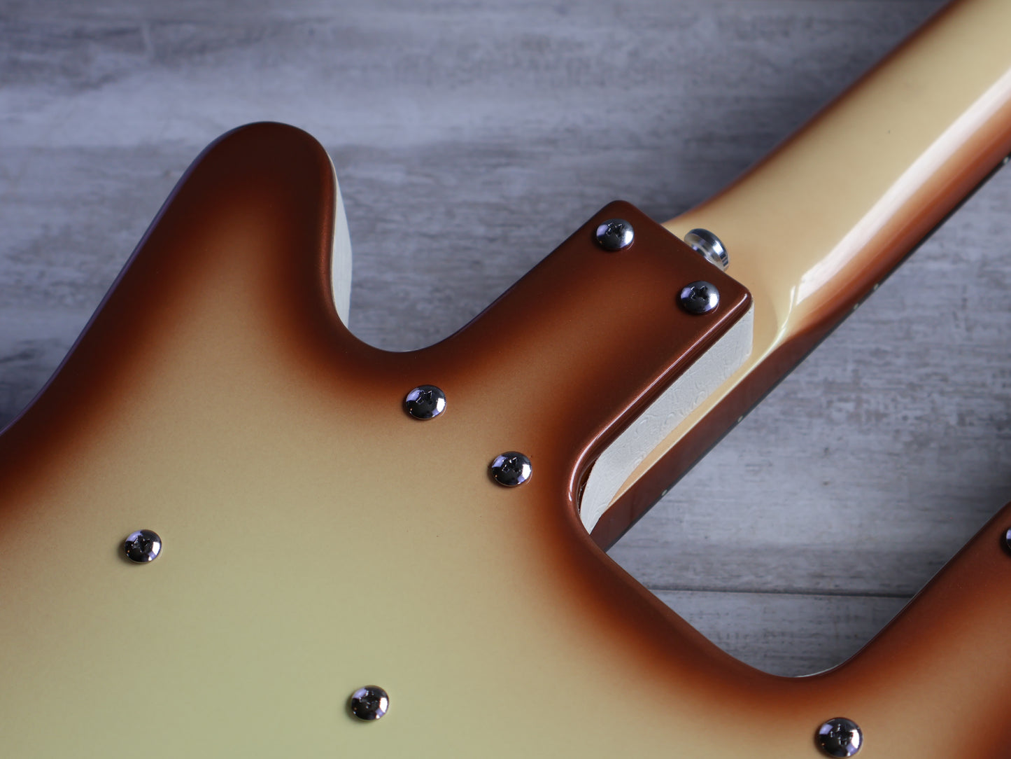 2000's Danelectro DB604 Doubleneck Guitar/Bass (Copper Burst)