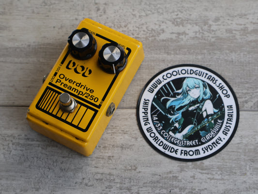 1990's DOD Overdrive/Preamp 250 Reissue (Yellow)