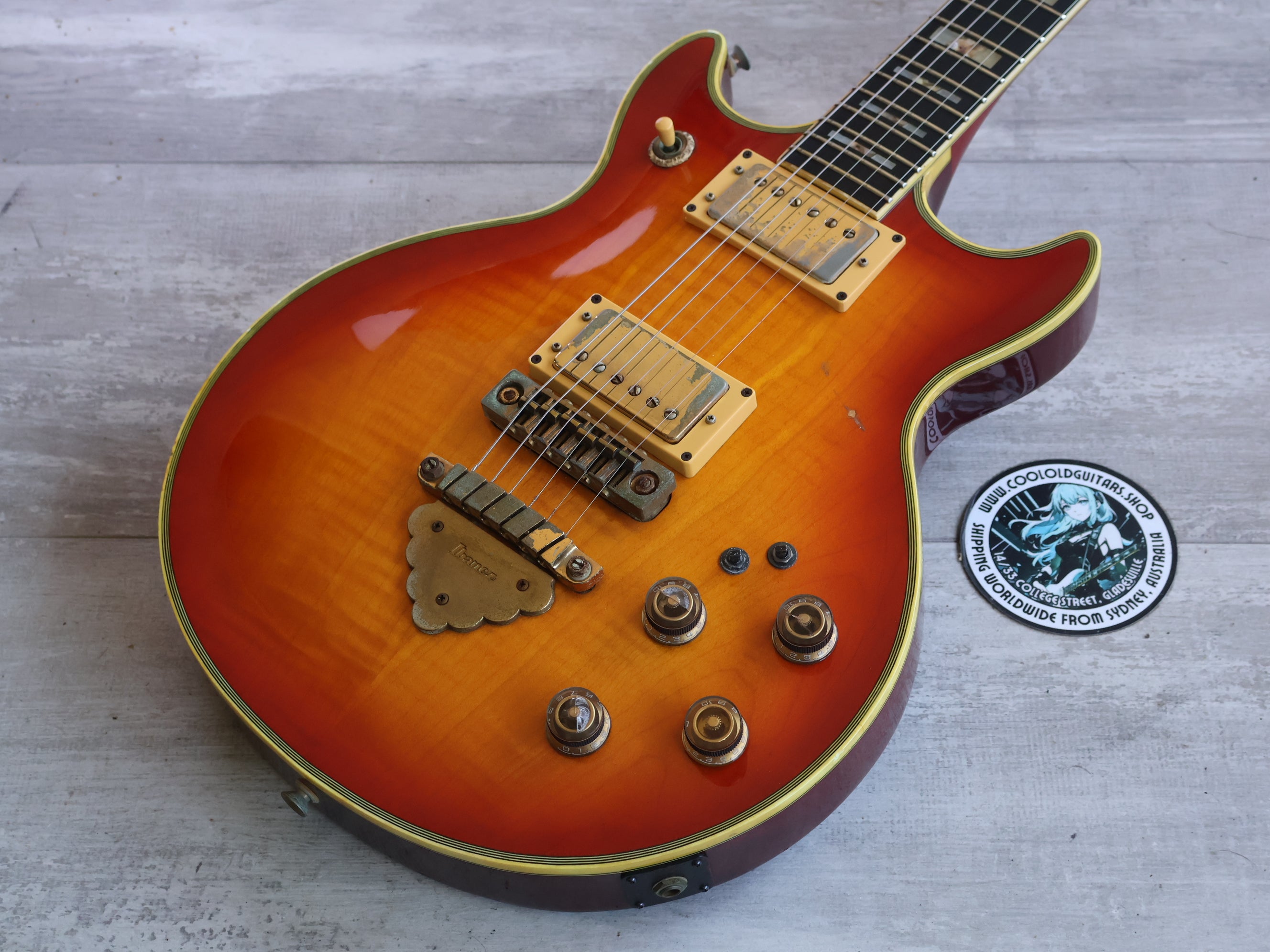 1981 Ibanez Japan AR300 Artist Double Cutaway (Cherry Sunburst
