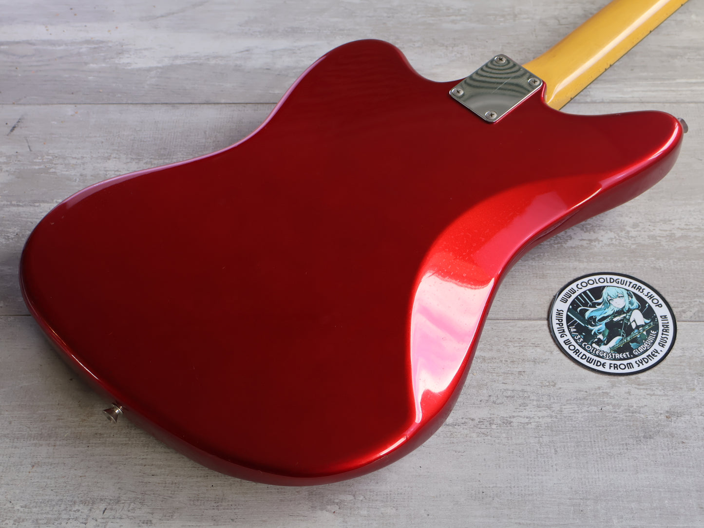 1999 Fender Japan JG66-85 '66 Reissue Jaguar (Candy Apple Red w/Matching Headstock)