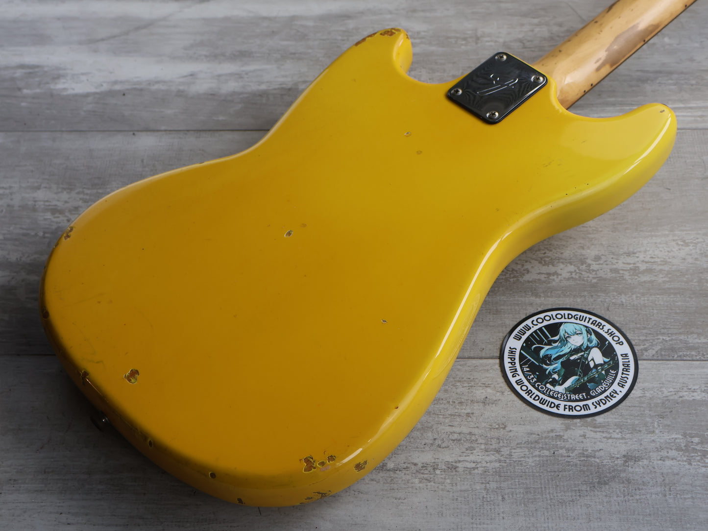 1980 Fender USA Musicmaster Bass (Monaco Yellow)