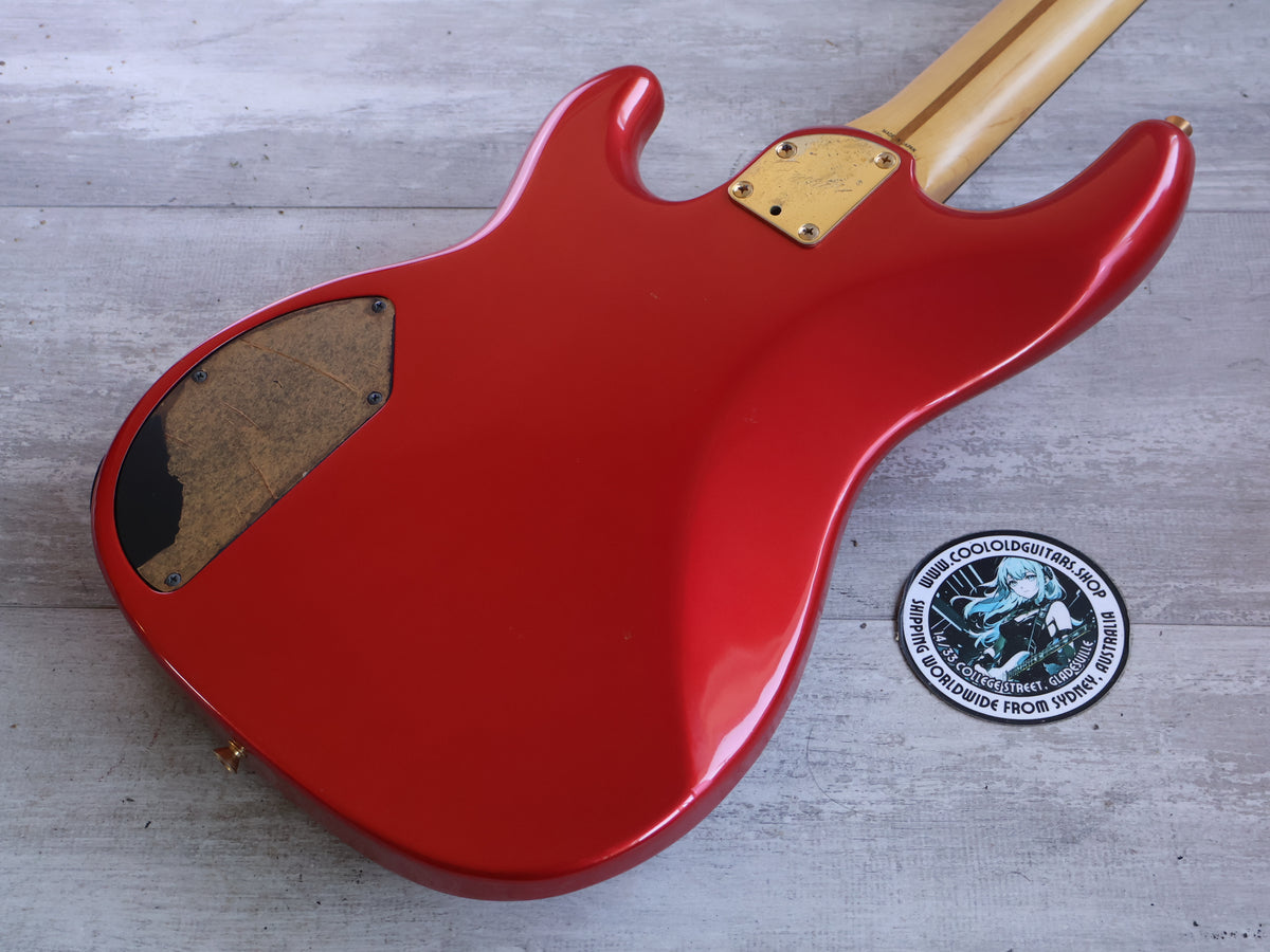 1988 Fender Japan PJR65 Jazz Bass Special PJ Active Contemporary Bass (Chrome Red)