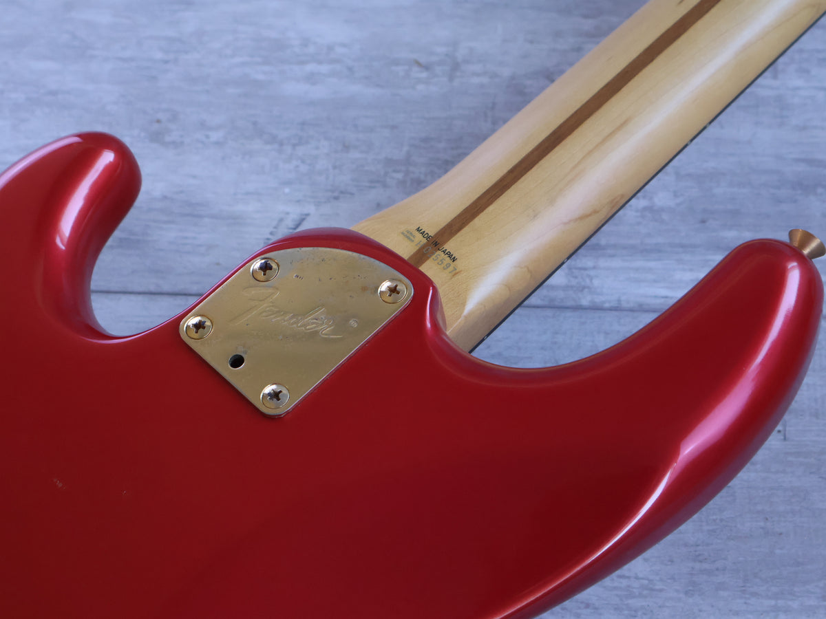 1988 Fender Japan PJR65 Jazz Bass Special PJ Active Contemporary Bass (Chrome Red)