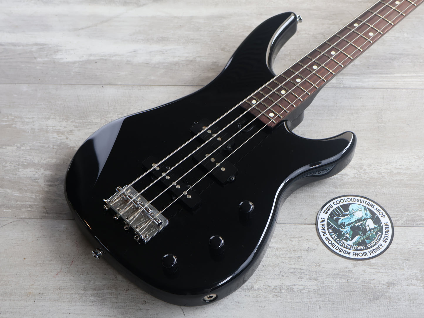 1990's Yamaha RBS MS200 PJ Medium Scale Bass (Black)