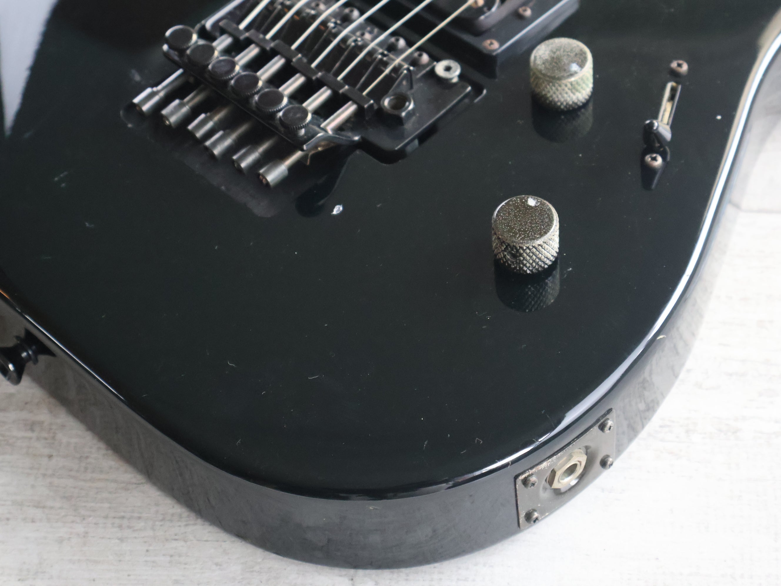 1990 Kramer (by ESP Japan) MK-II B HH Superstrat (Black) – Cool