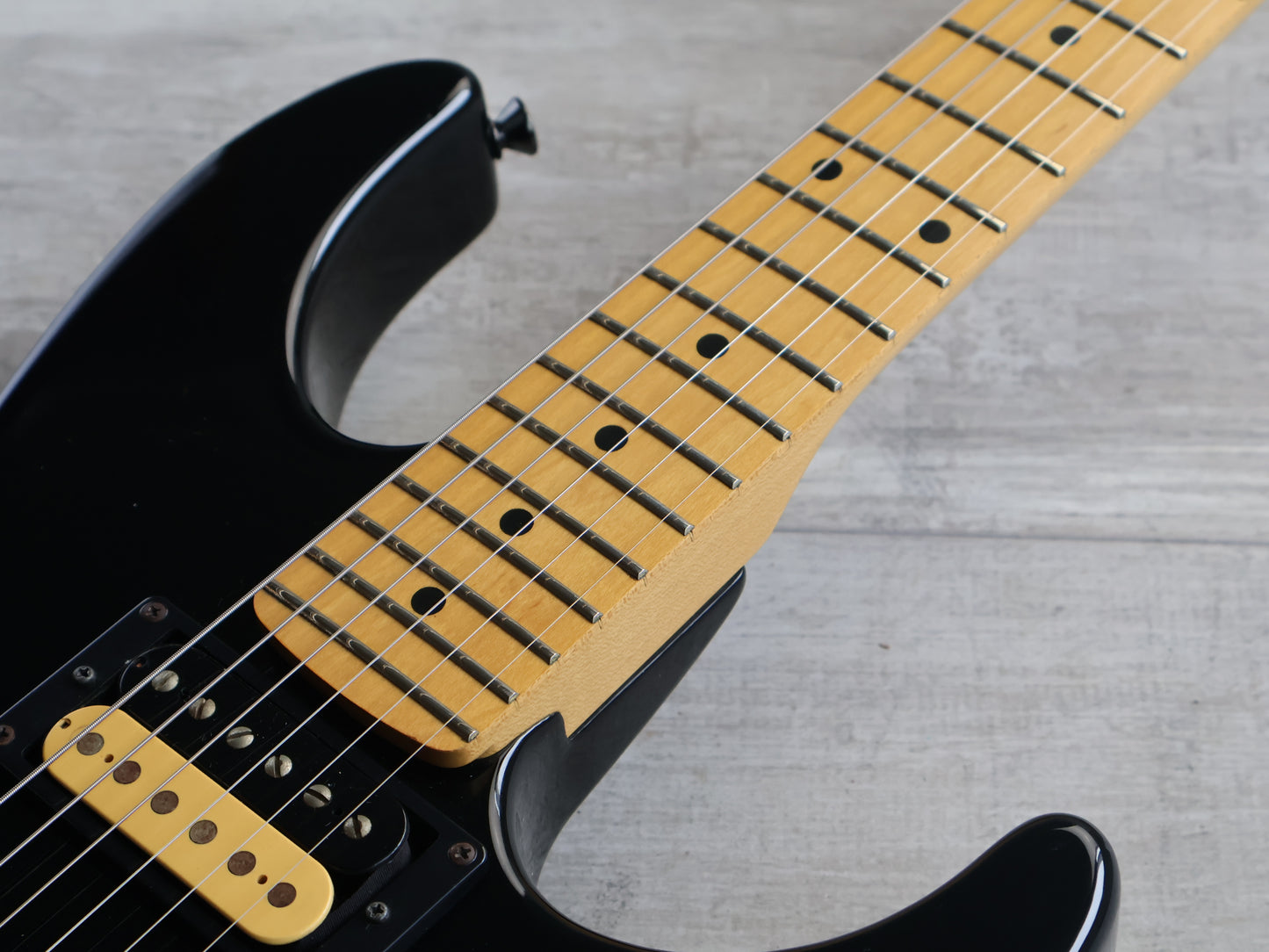 1990 Kramer (by ESP Japan) MK-II B HH Superstrat (Black)