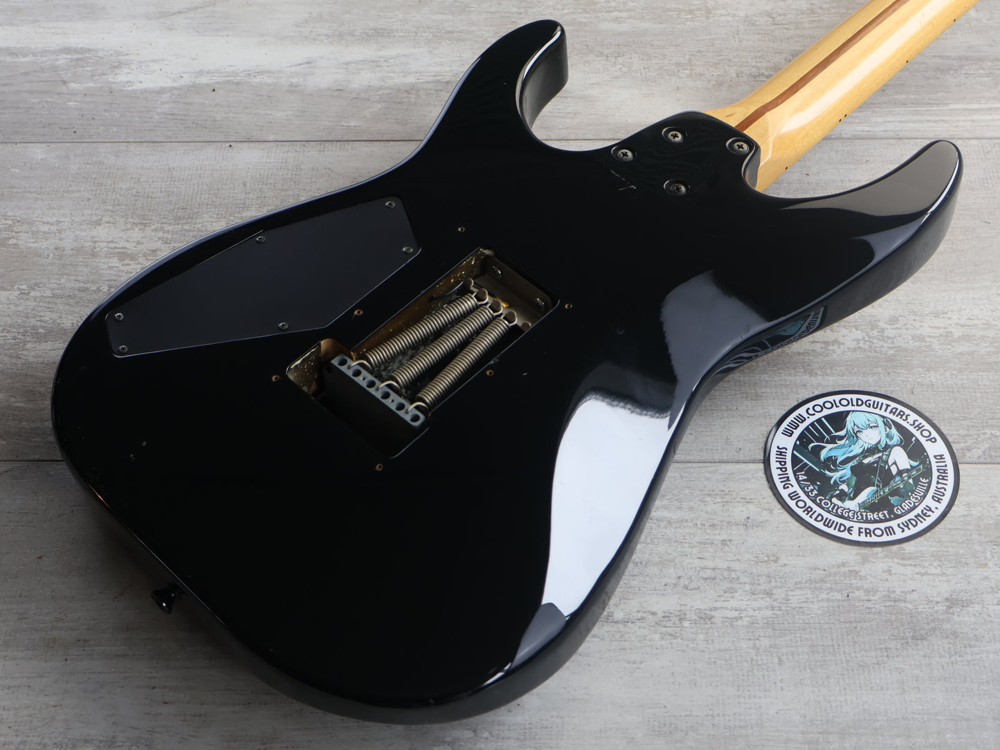 1990 Kramer (by ESP Japan) MK-II B HH Superstrat (Black)