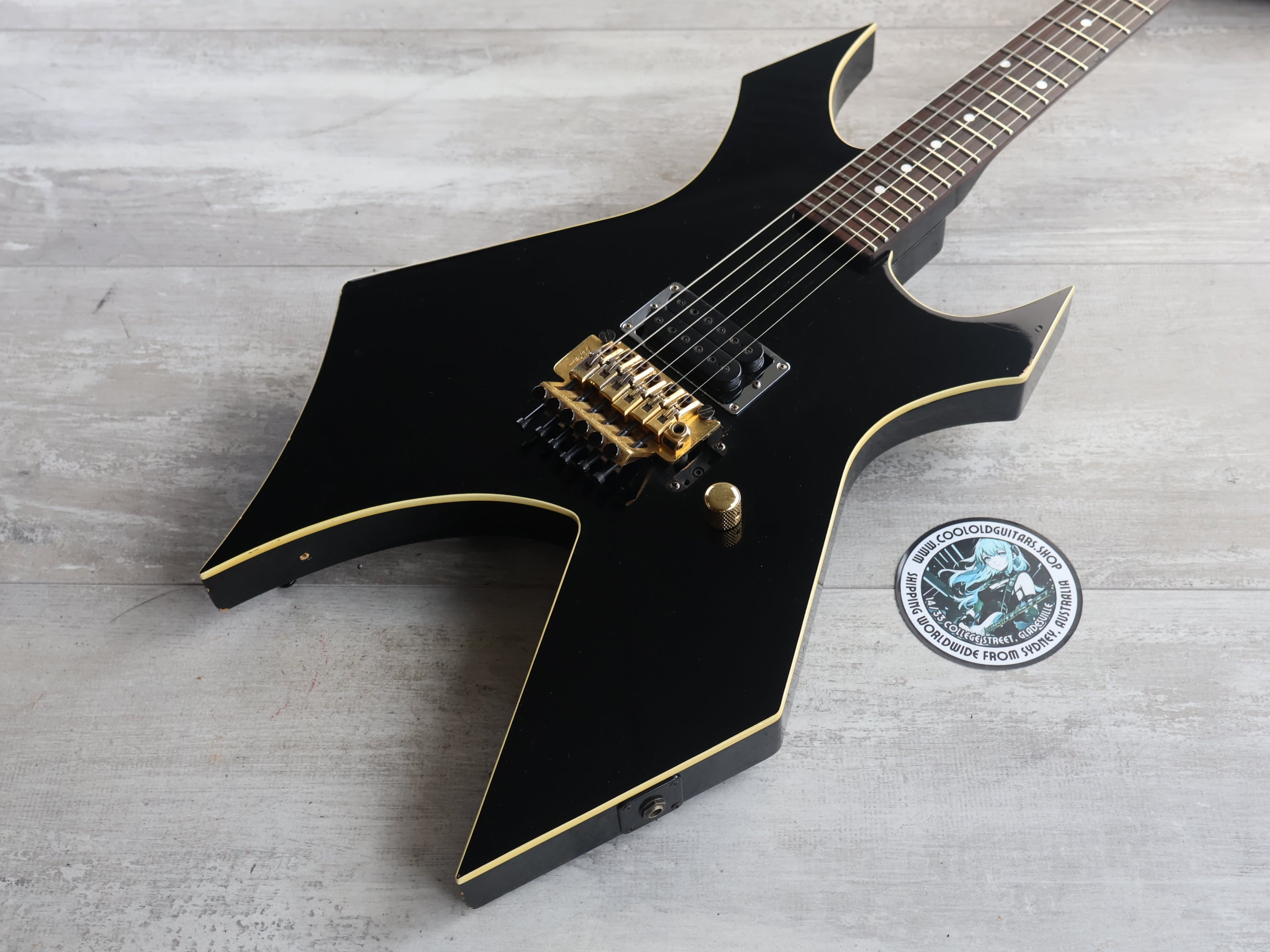 1986 BC Rich Japan WG-13BK Warlock (Black) – Cool Old Guitars