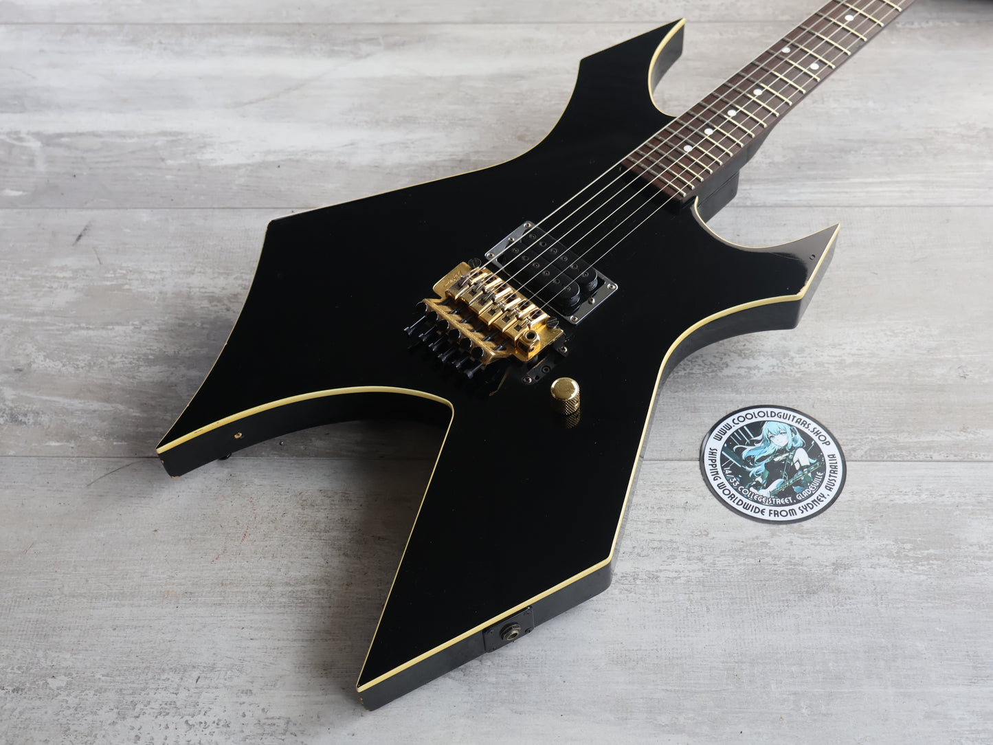 1986 BC Rich Japan WG-13BK Warlock (Black)
