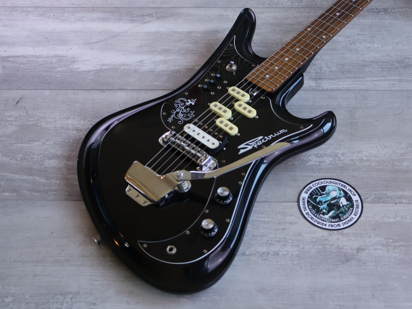 2002 Teisco Japan SP-65 Spectrum Split-Pickup Offset (Black)