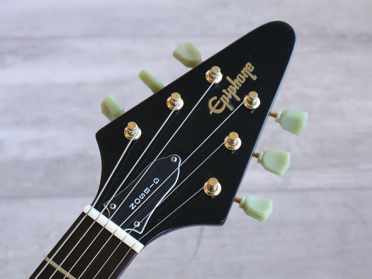 1999 Epiphone Korea '58 "Korina" Reissue Flying V (Black)