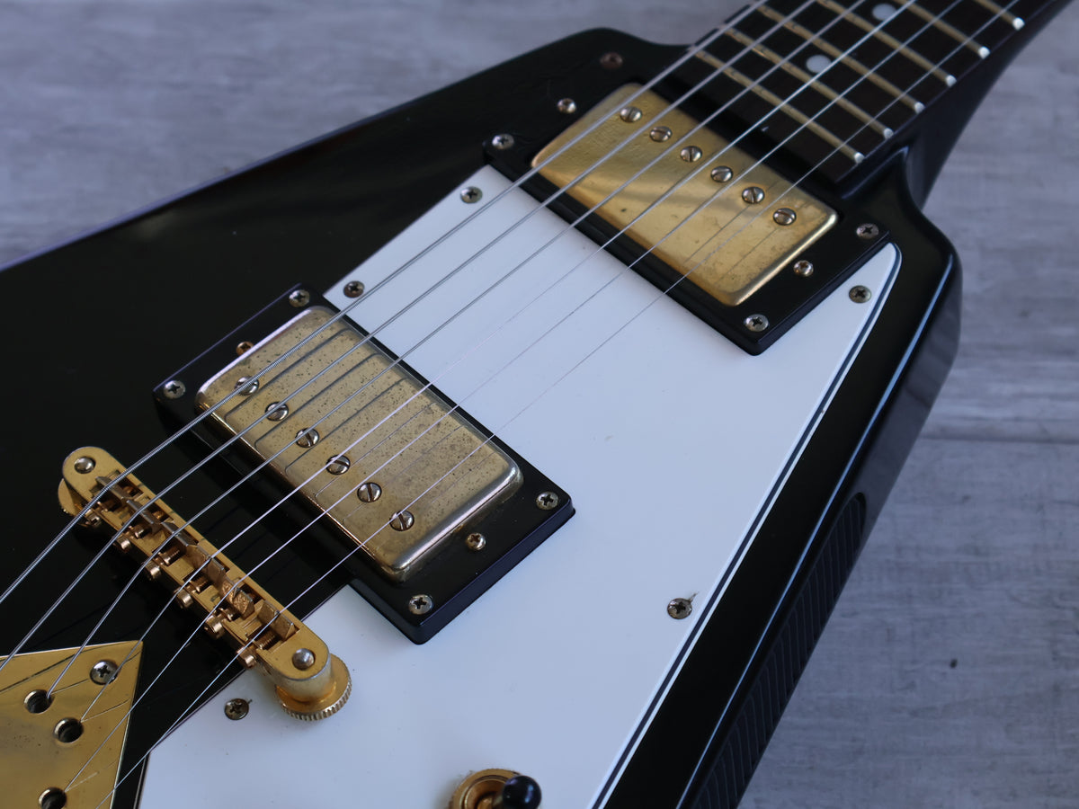 1999 Epiphone Korea '58 "Korina" Reissue Flying V (Black)