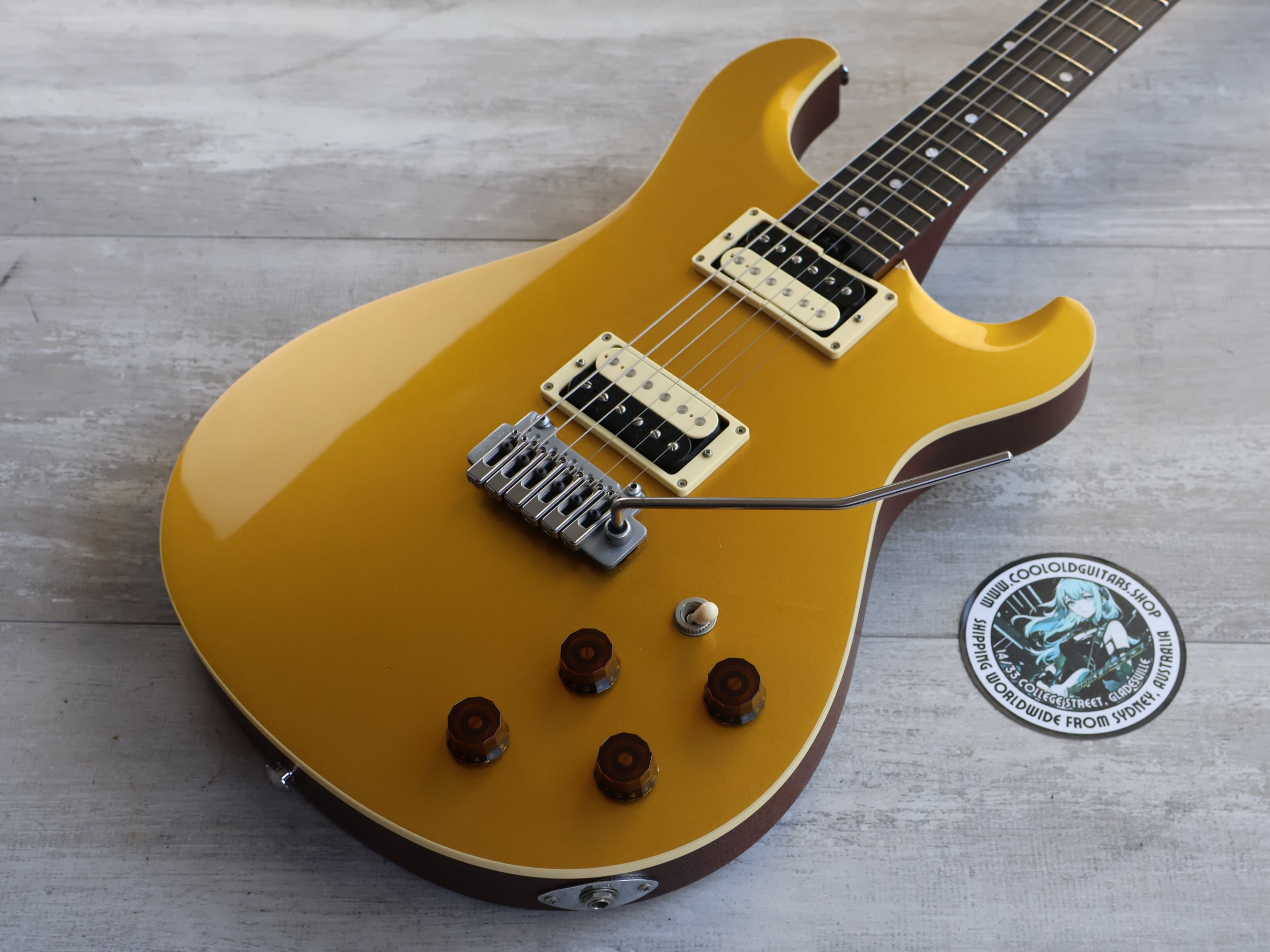 2010 Greco EW-88 Double Cutaway (Gold Top) – Cool Old Guitars