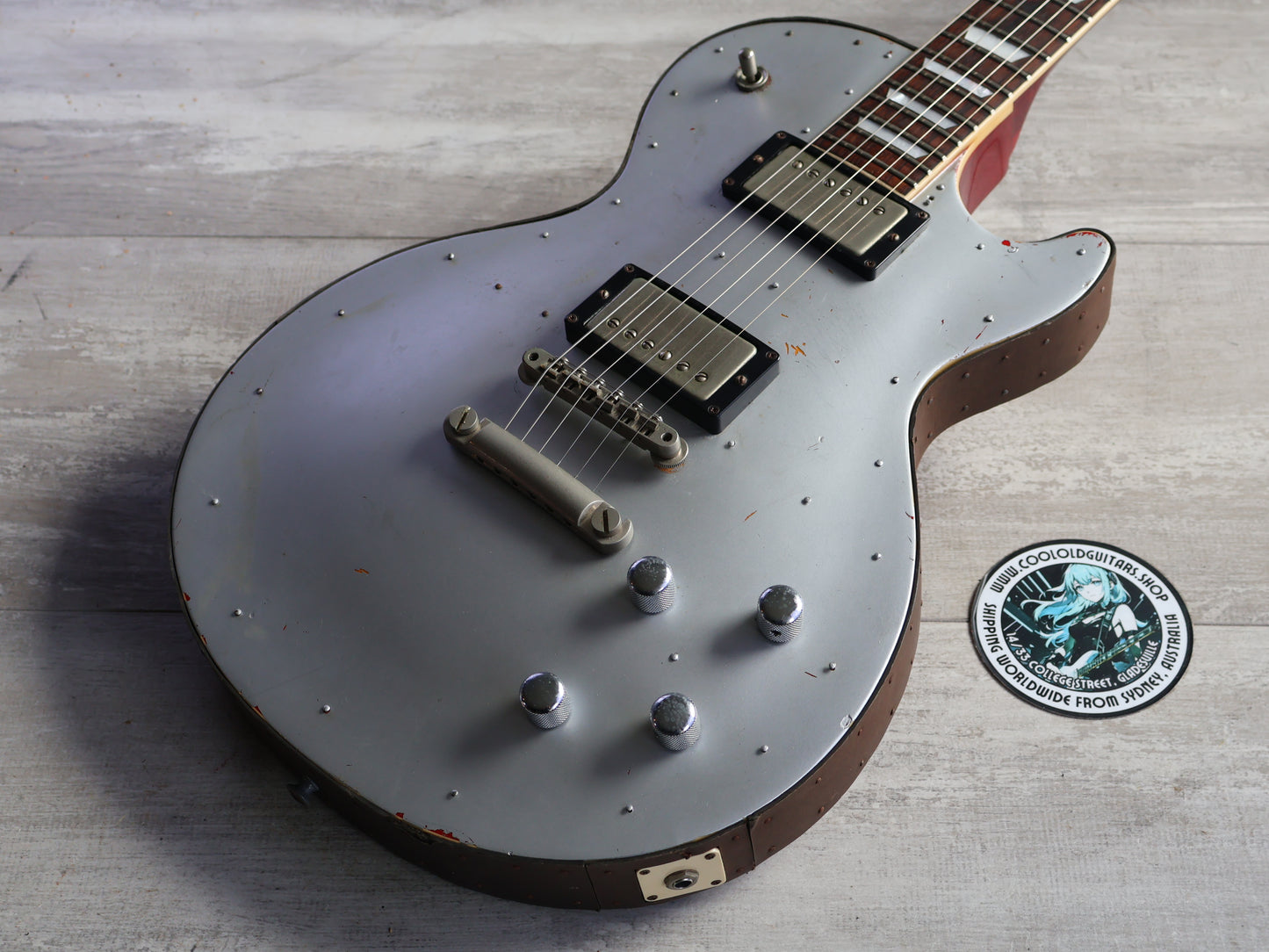 1983 Burny RLG-50 Super Grade Les Paul Standard (Steampunk Silver)