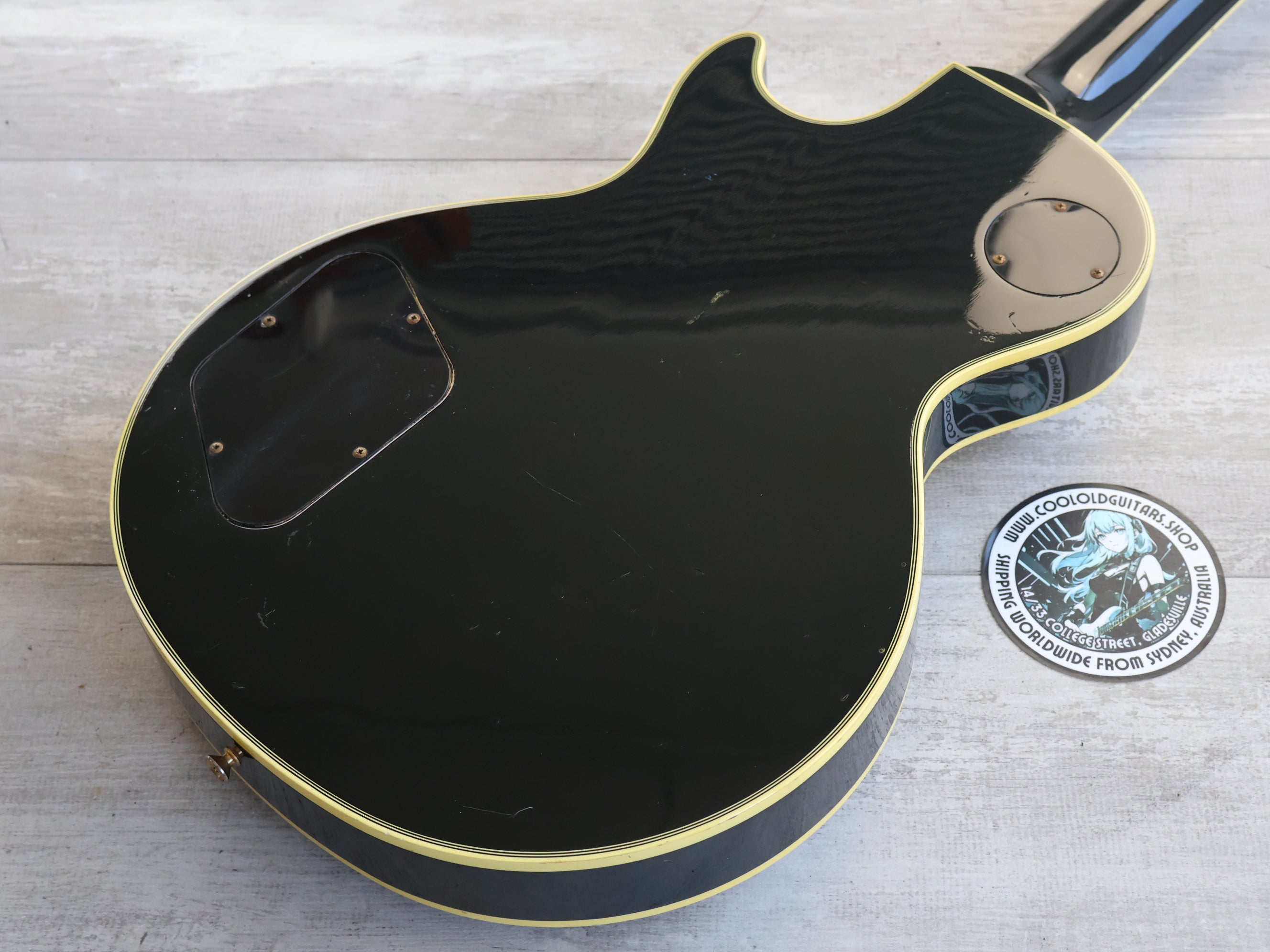 1990 Greco Japan EGC-600 Les Paul Custom (Ebony) – Cool Old Guitars