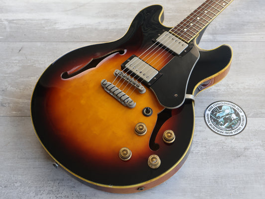 1982 Greco Japan SV-600 Super View Semi-Hollowbody (Sunburst)