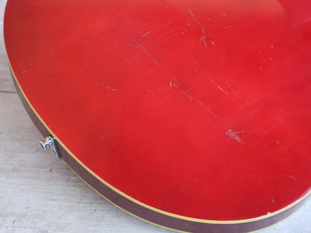 1960's Teisco Japan EP-2T Hollowbody w/Tremolo (Transparent Red)