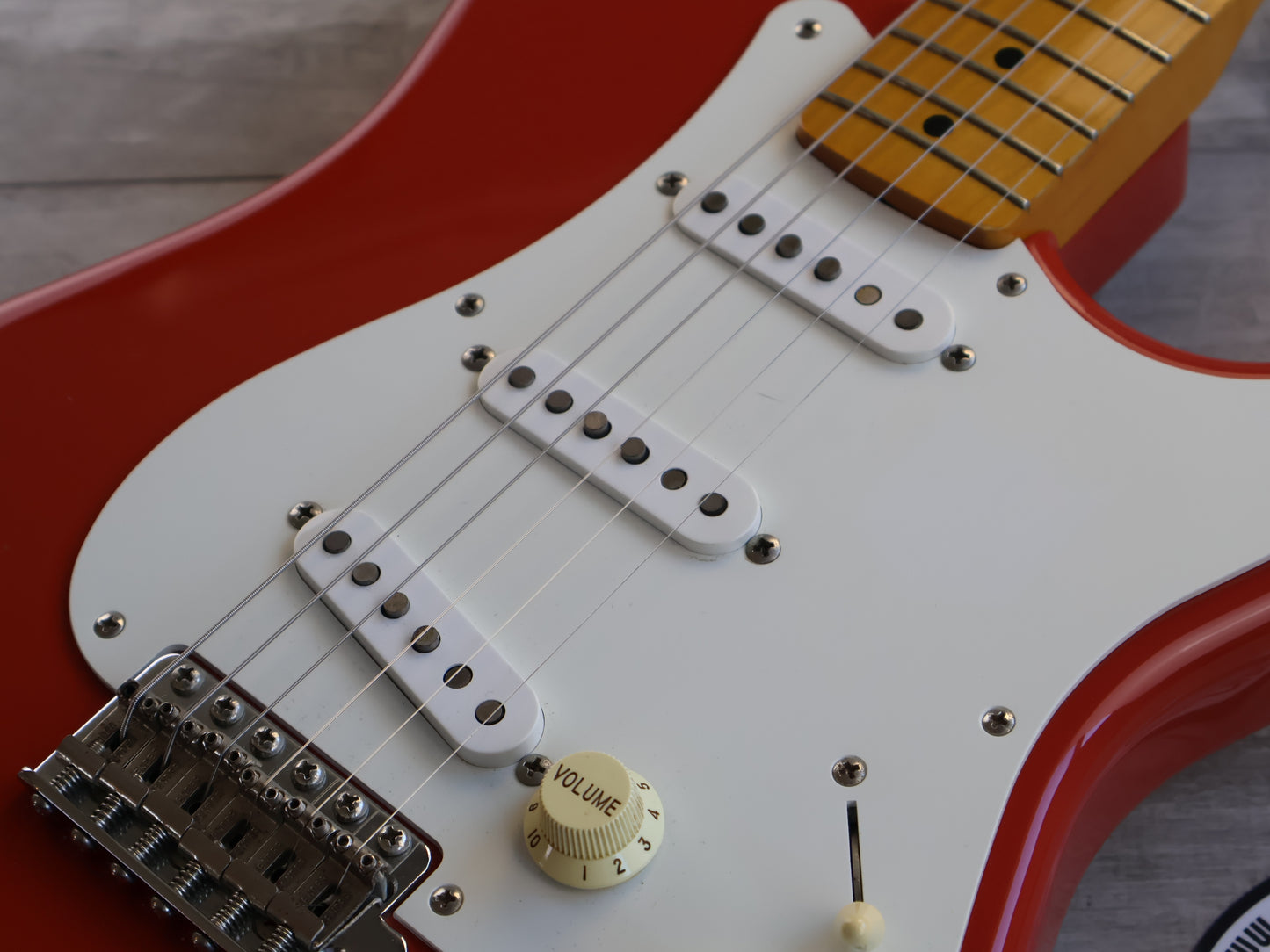 2010 Fender Japan ST57-US '57 Reissue Stratocaster w/USA Pickups (Fiesta Red)