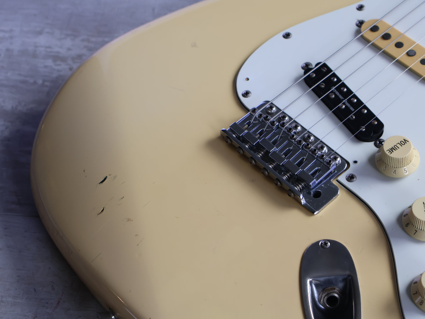 1991 Fender Japan ST72-860DSC Scalloped Yngwie Malmsteen Stratocaster (Aged White)