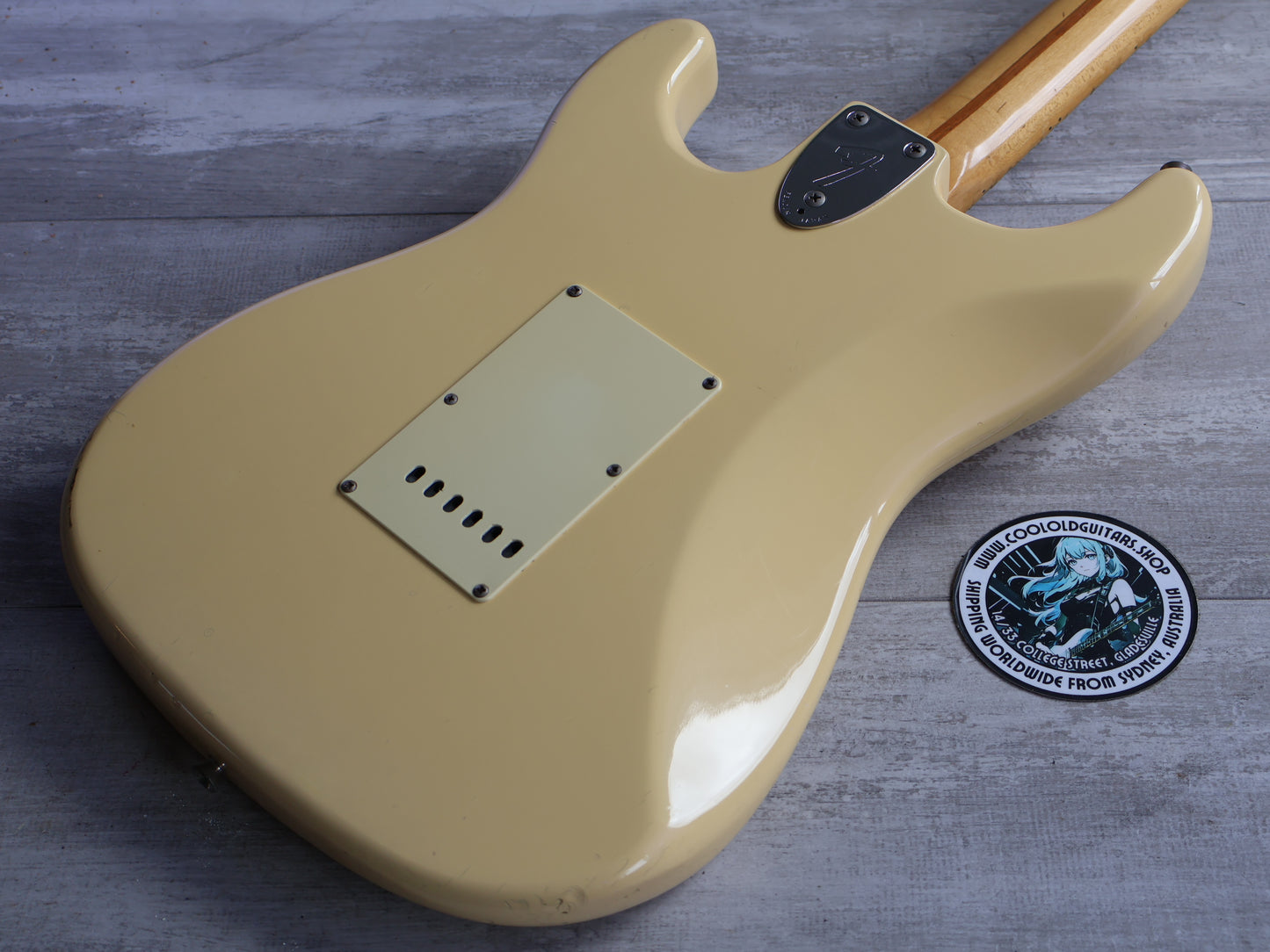 1991 Fender Japan ST72-860DSC Scalloped Yngwie Malmsteen Stratocaster (Aged White)