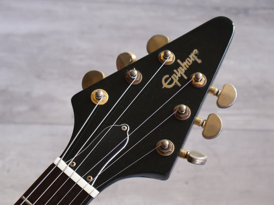 2005 Epiphone Korea '58 "Korina" Reissue Flying V (Black)