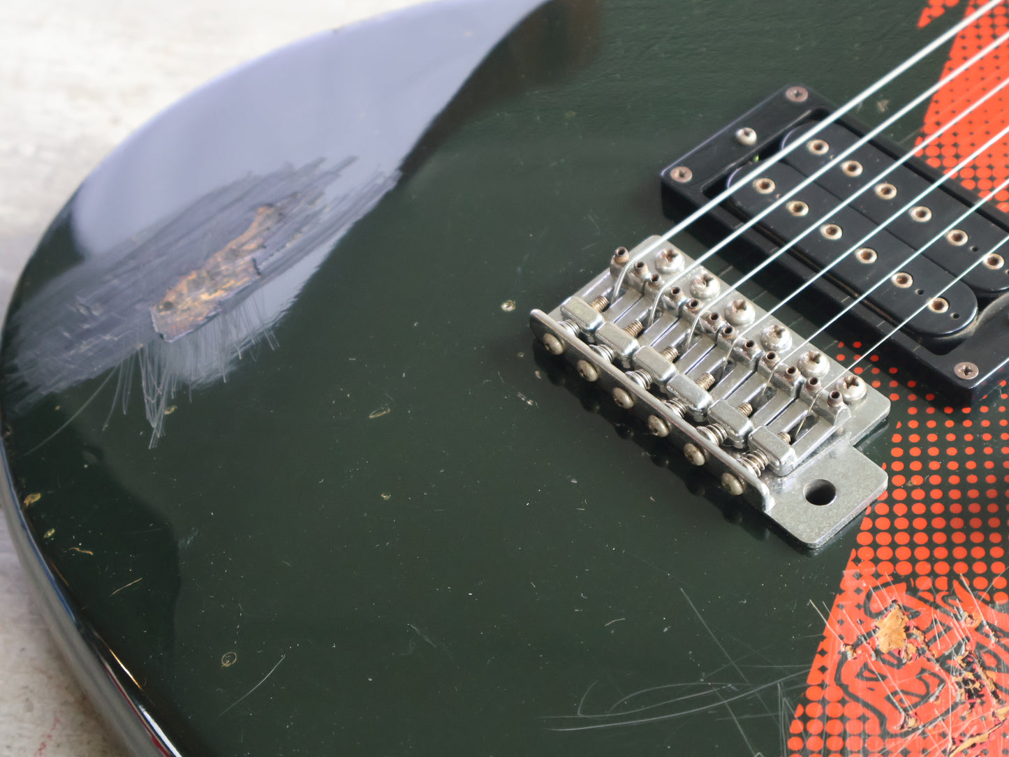 1982 Aria Pro II Japan RS INAZUMA-V (Black/Red)
