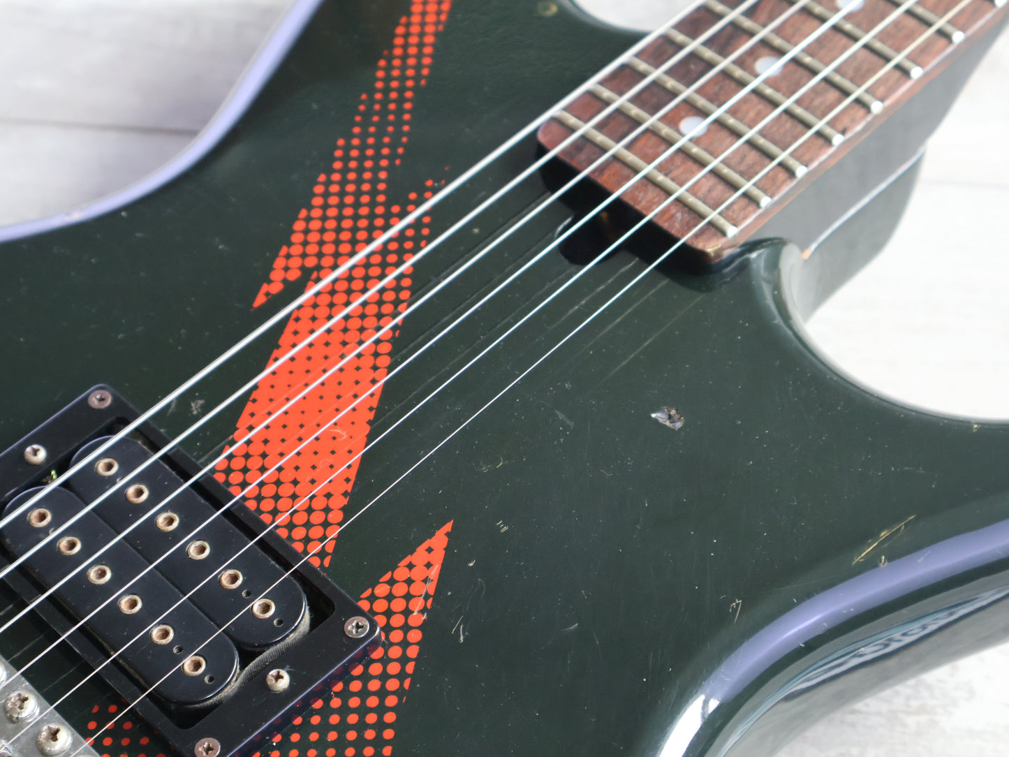 1982 Aria Pro II Japan RS INAZUMA-V (Black/Red)