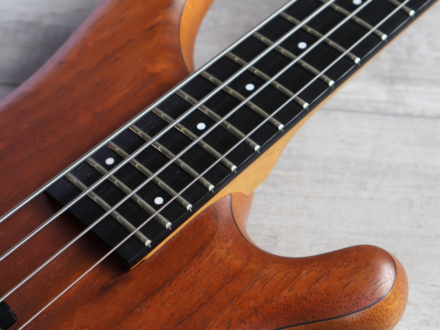 1980's TUNE "Bass Maniac" Japan TBC-4  25-Fret Bass Guitar (Natural Stain)
