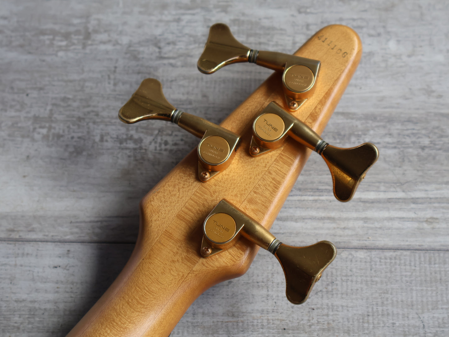 1980's TUNE "Bass Maniac" Japan TBC-4  25-Fret Bass Guitar (Natural Stain)