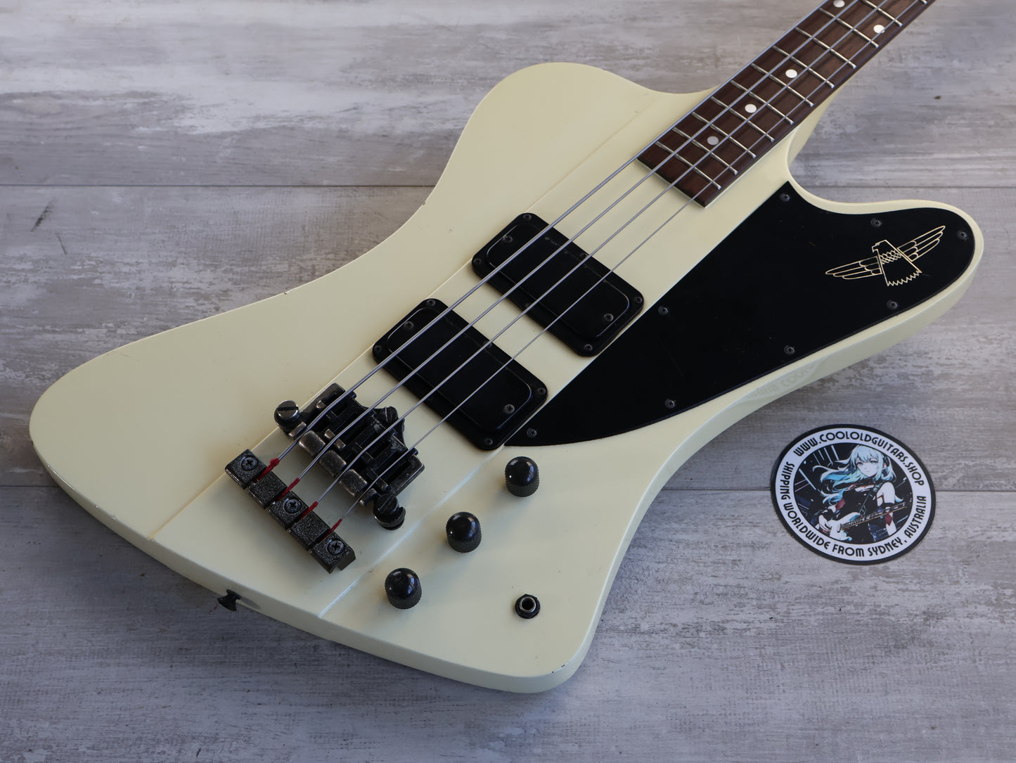 1990 Greco Japan TB-70 Thunderbird Bass (White)