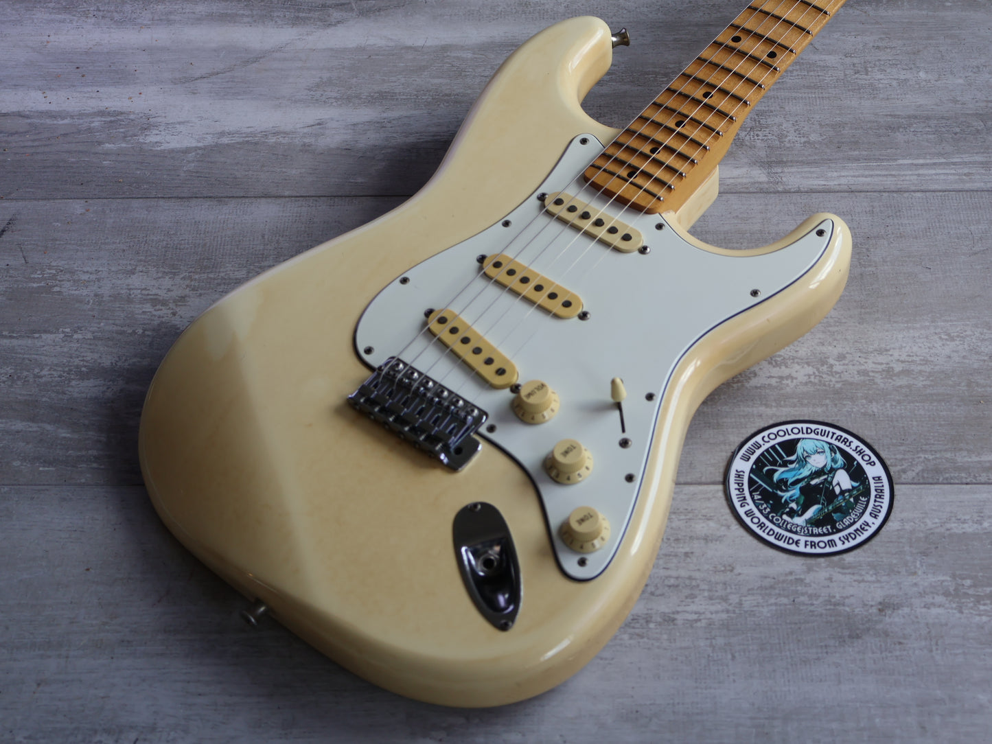 1986 Fender Japan ST72-70SC Scalloped Yngwie Malmsteen Stratocaster (Aged White)